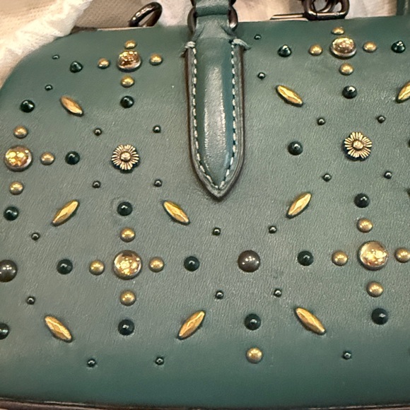 Coach 1941 Kisslock Satchel With Prairie Rivets Limited Edition - Picture 13 of 16